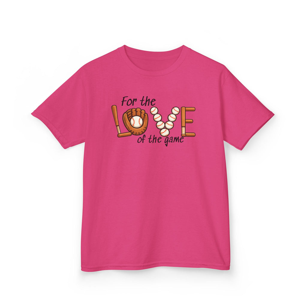 Kids Baseball Tee – "For the Love of the Game" Youth T-Shirt