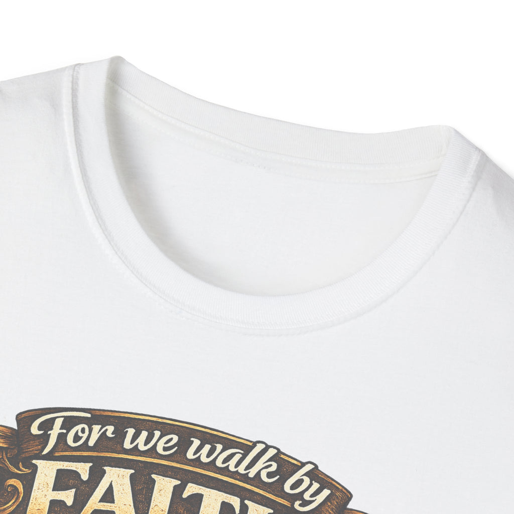 For We Walk By Faith Not By Sight Christian Tee