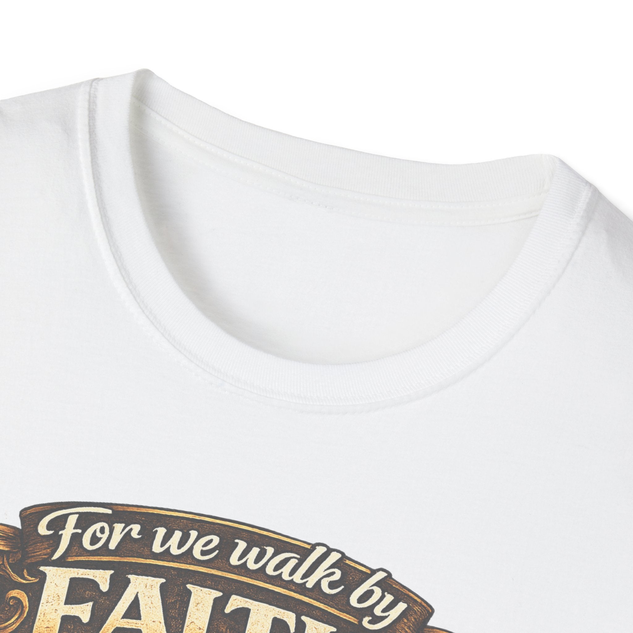 For We Walk By Faith Not By Sight Christian Tee