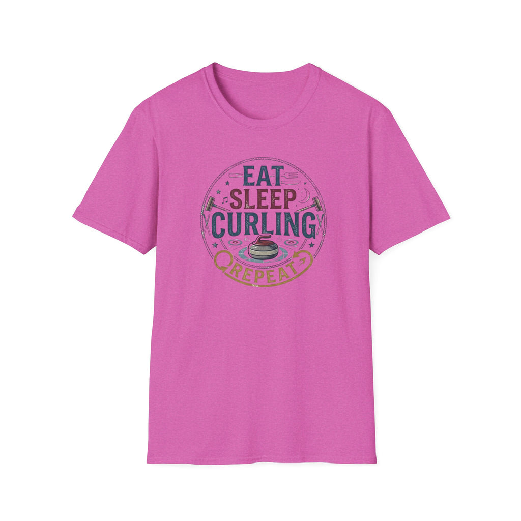Eat Sleep Curling T-Shirt — Funny Curling Shirt for Players & Fans