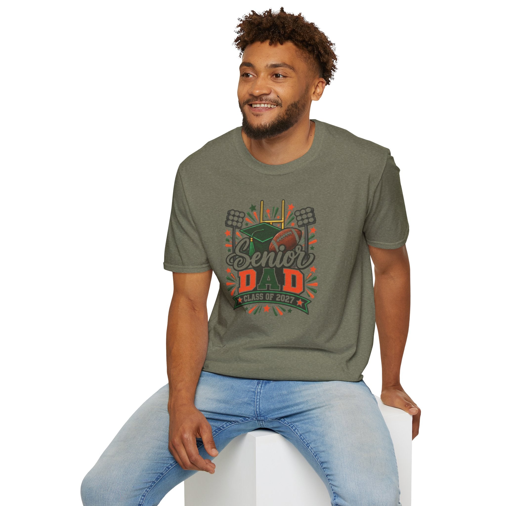 Senior Dad T-Shirt — Class of 2027 Football & Graduation Celebration Tee