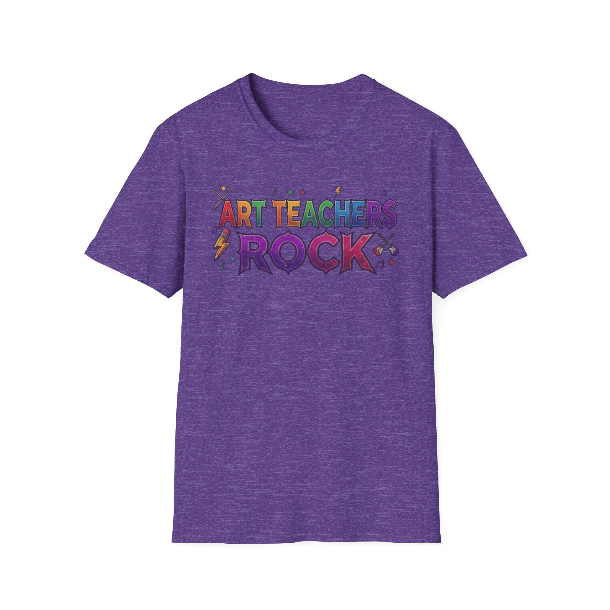 Art Teachers Rock T-Shirt — Colorful Music & Art Teacher Gift