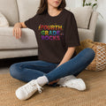 Fourth Grade Rocks T-Shirt — Colorful Teacher/Student Appreciation Tee