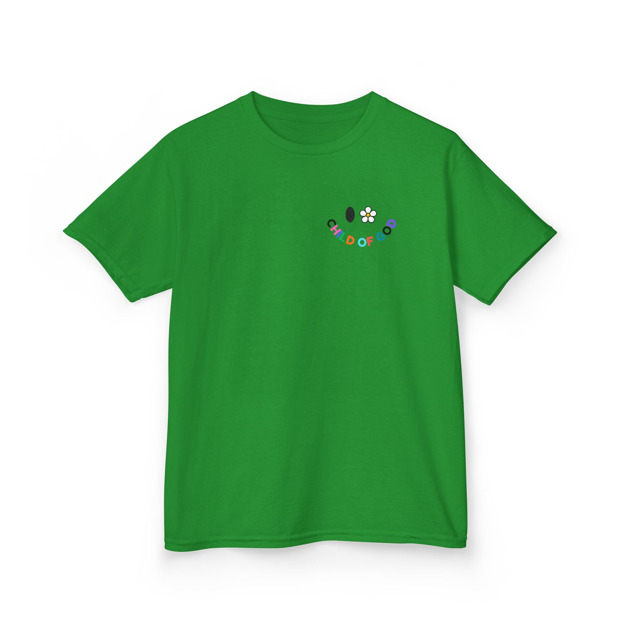 Child of God Kids Tee — Floral Daisy Christian T‑Shirt for Girls & Boys