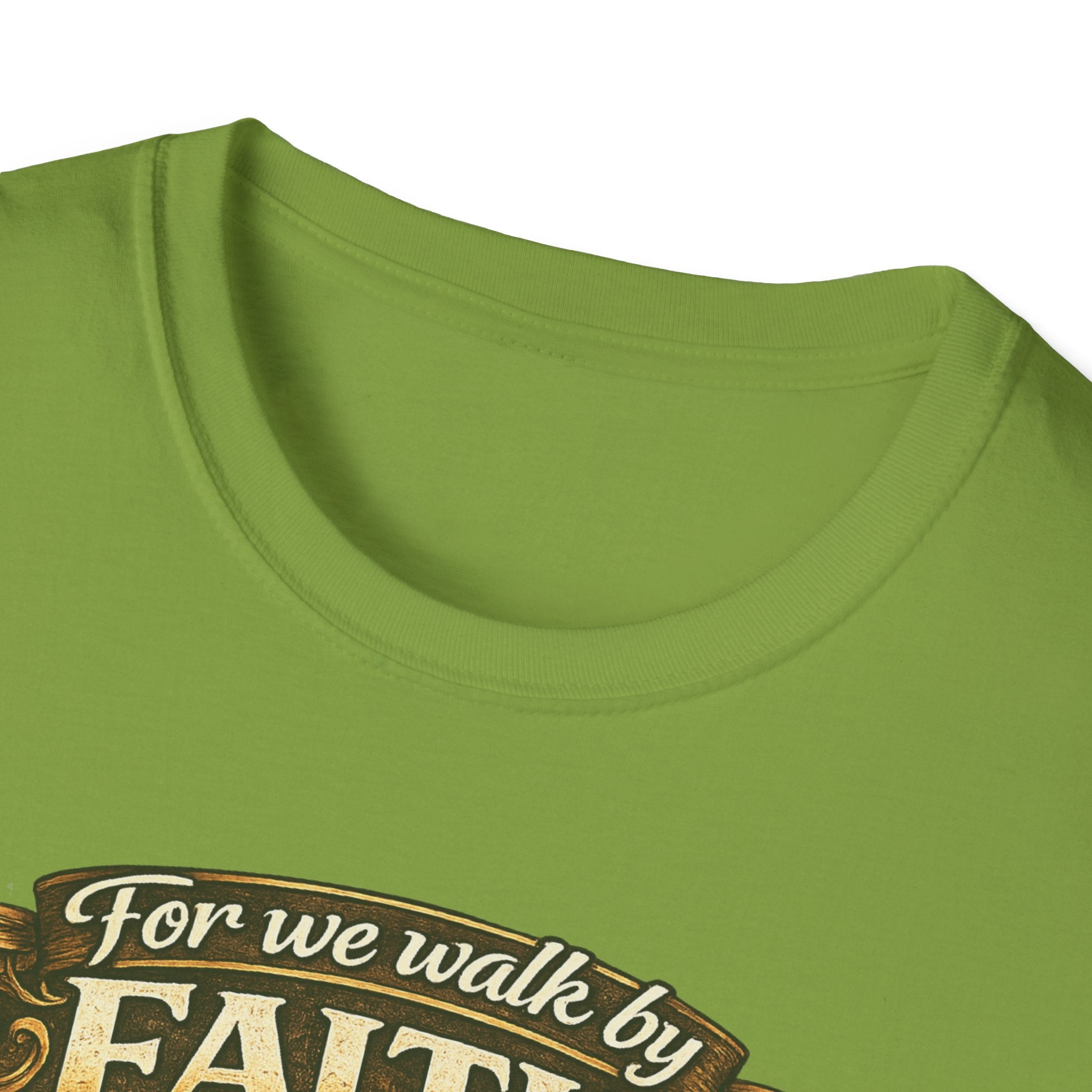 For We Walk By Faith Not By Sight Christian Tee