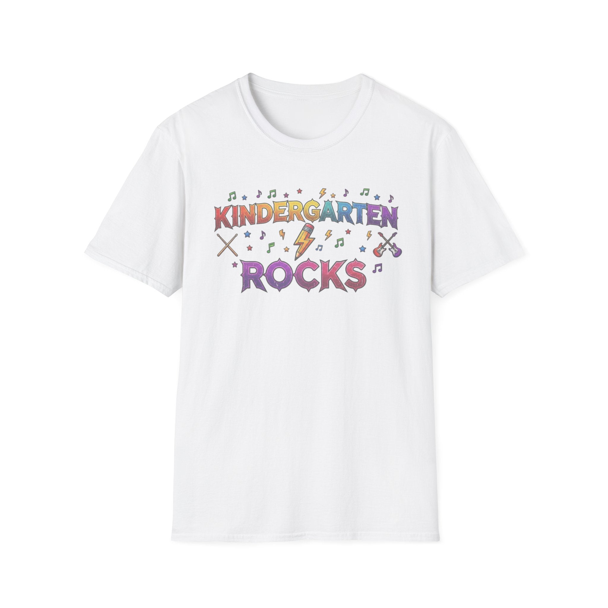 Kindergarten Rocks T-Shirt — Cute Colorful Back-to-School Tee for Teachers & Students