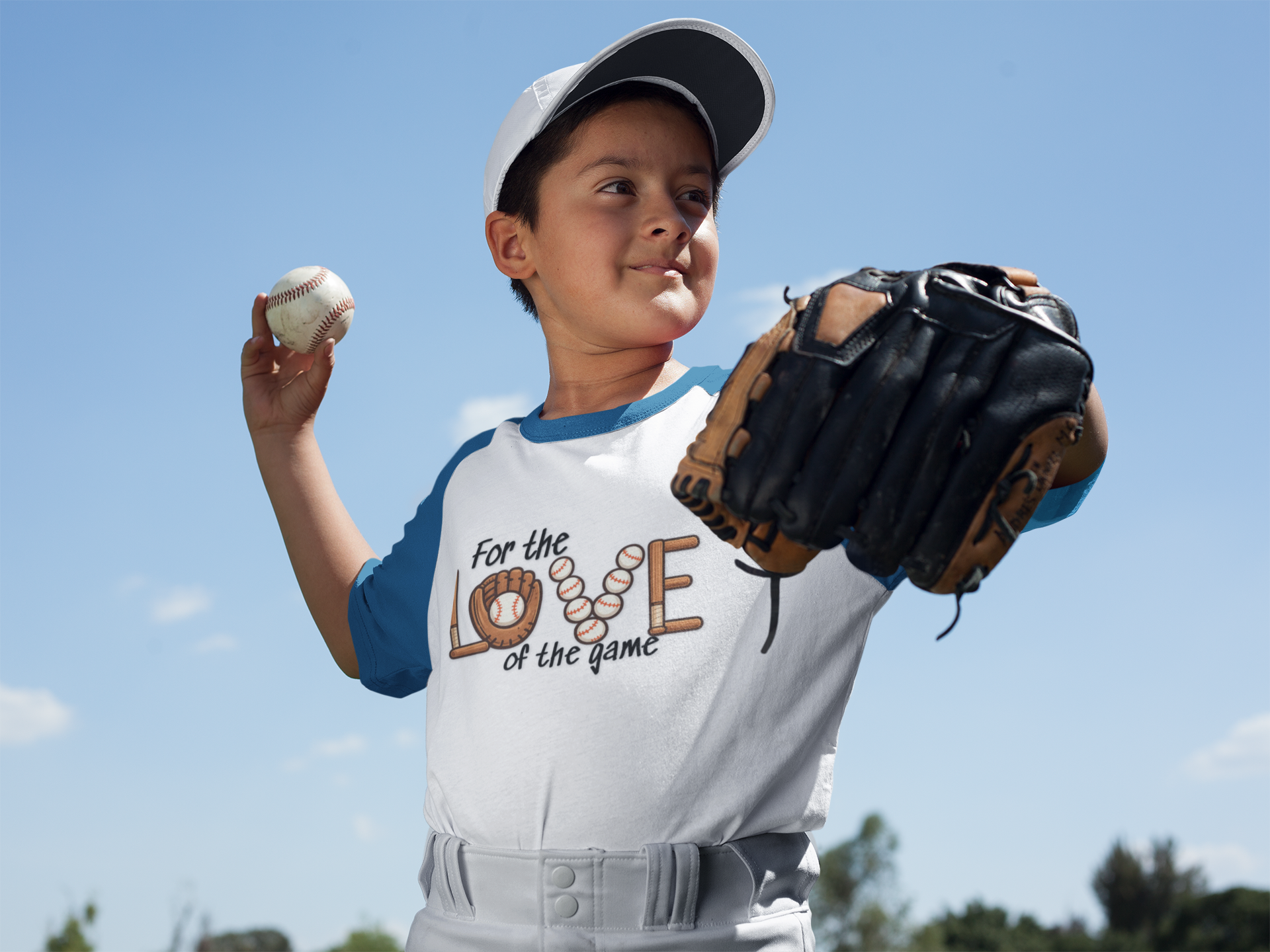 Kids Baseball Tee – "For the Love of the Game" Youth T-Shirt