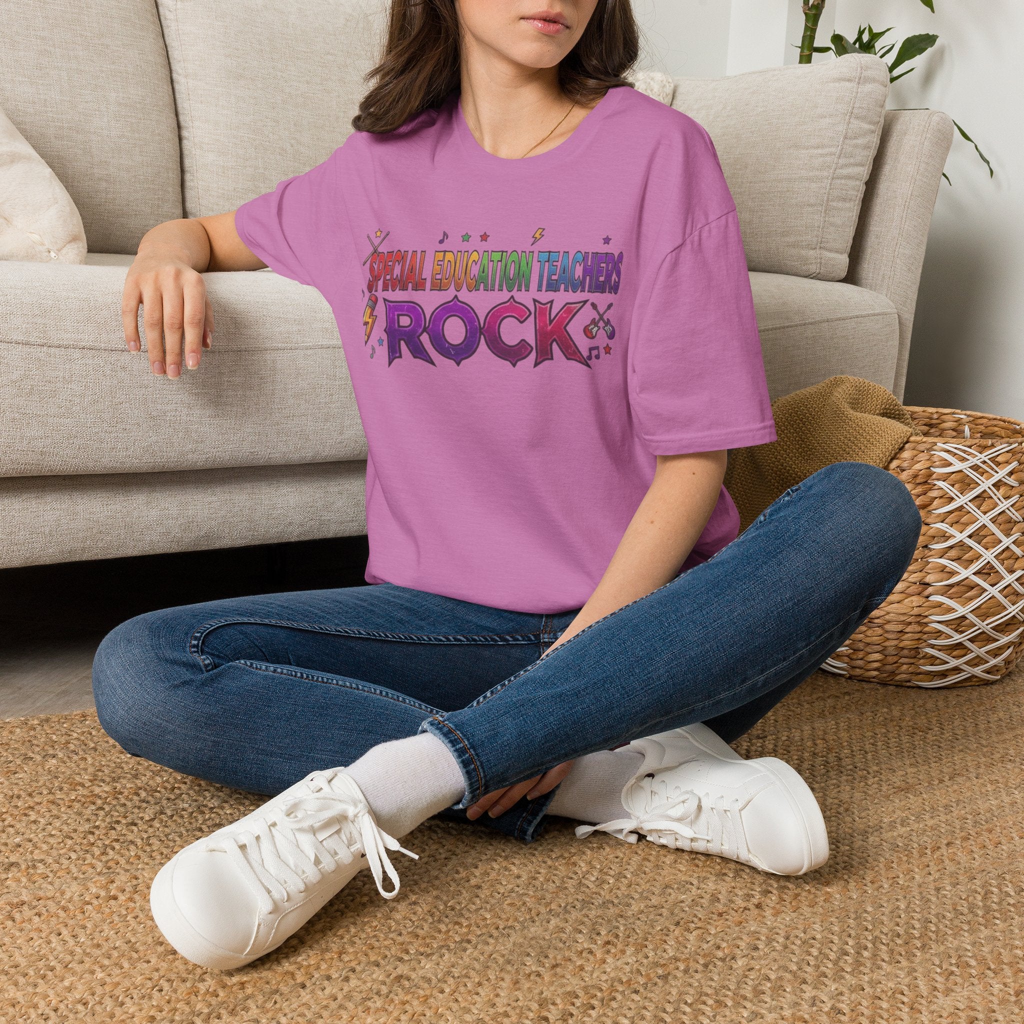 Special Education Teachers Rock T-Shirt — Colorful Teacher Appreciation Tee