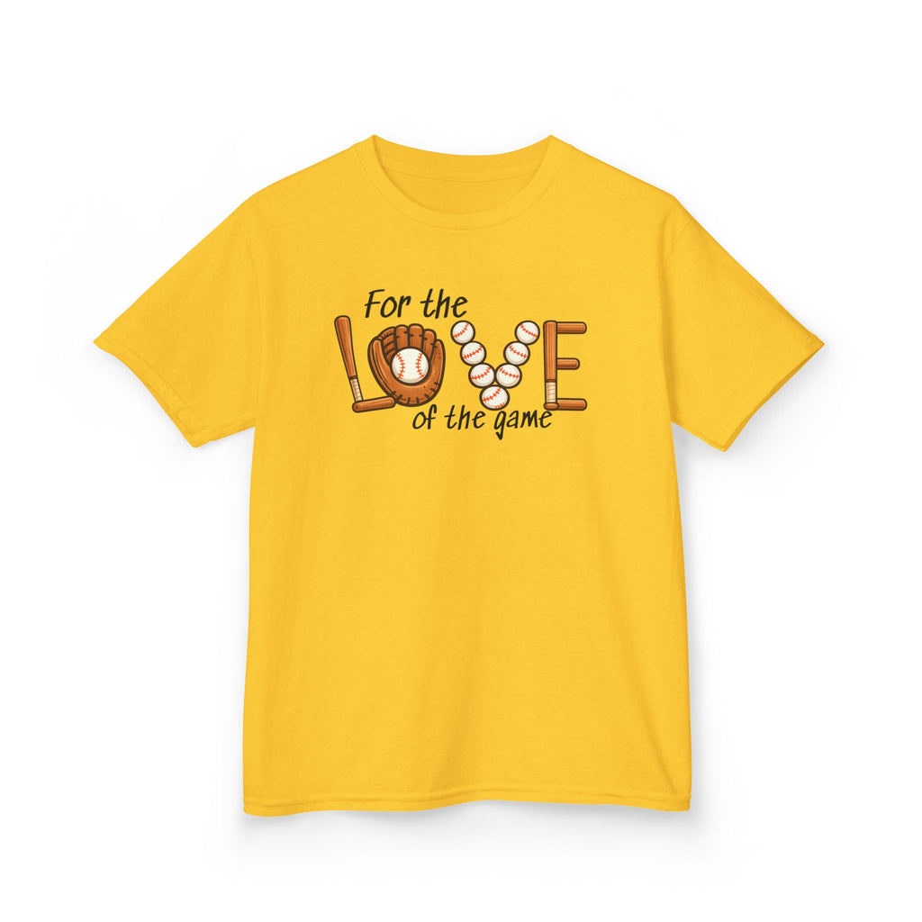 Kids Baseball Tee – "For the Love of the Game" Youth T-Shirt