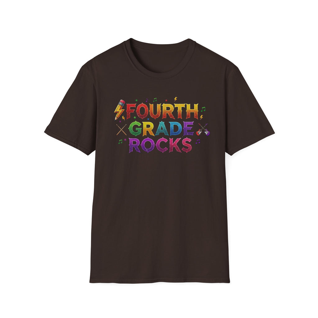 Fourth Grade Rocks T-Shirt — Colorful Teacher/Student Appreciation Tee