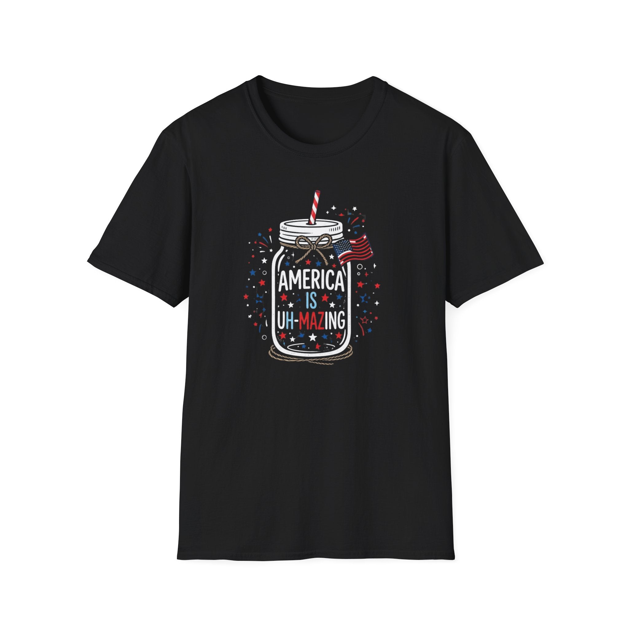 T-Shirt — America Is Uncanning Patriotic Mason Jar Tee (Fourth of July)
