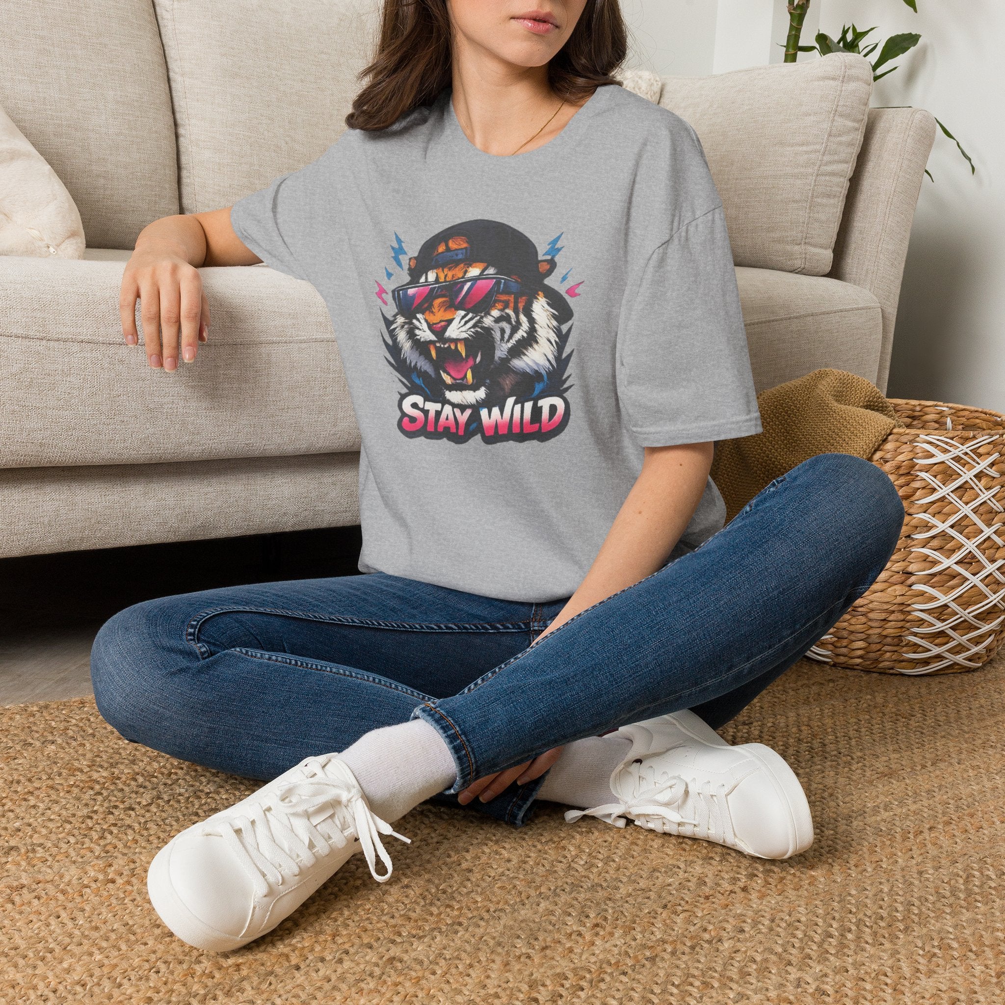 Tiger 'Stay Wild' Graphic T-Shirt
