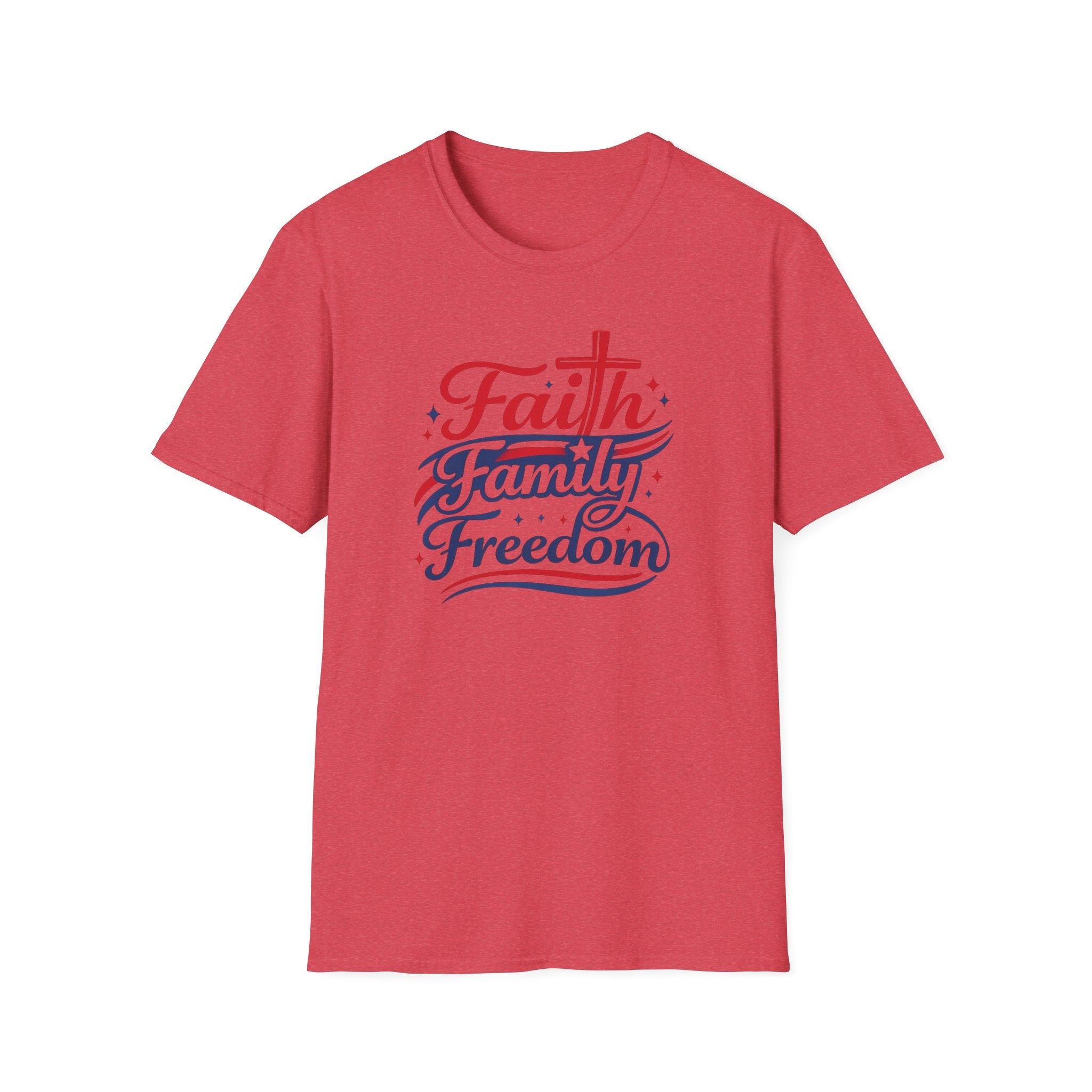 Faith Family Freedom T-Shirt — Patriotic Christian Tee