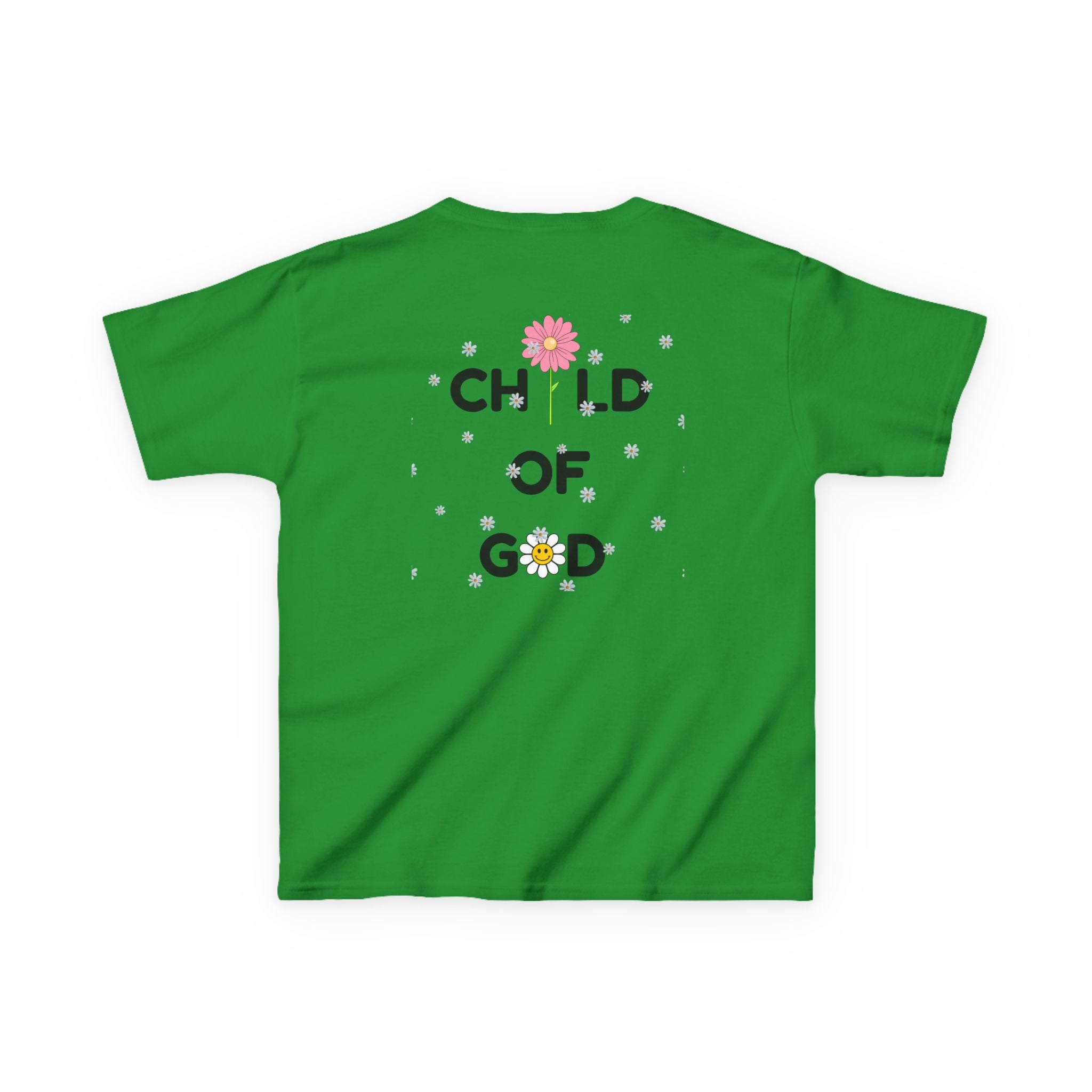 Child of God Kids Tee — Floral Daisy Christian T‑Shirt for Girls & Boys