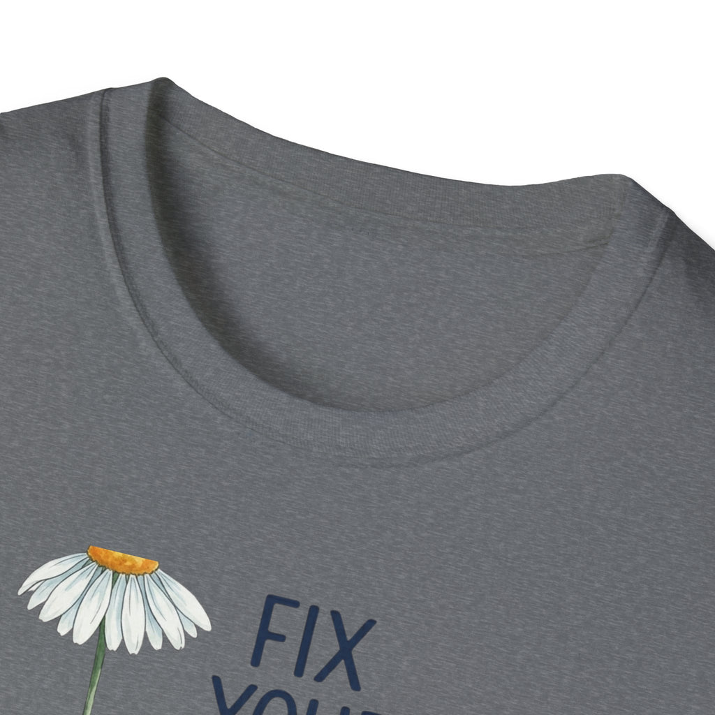 “Fix Your Eyes on Jesus” Daisy Christian Tee