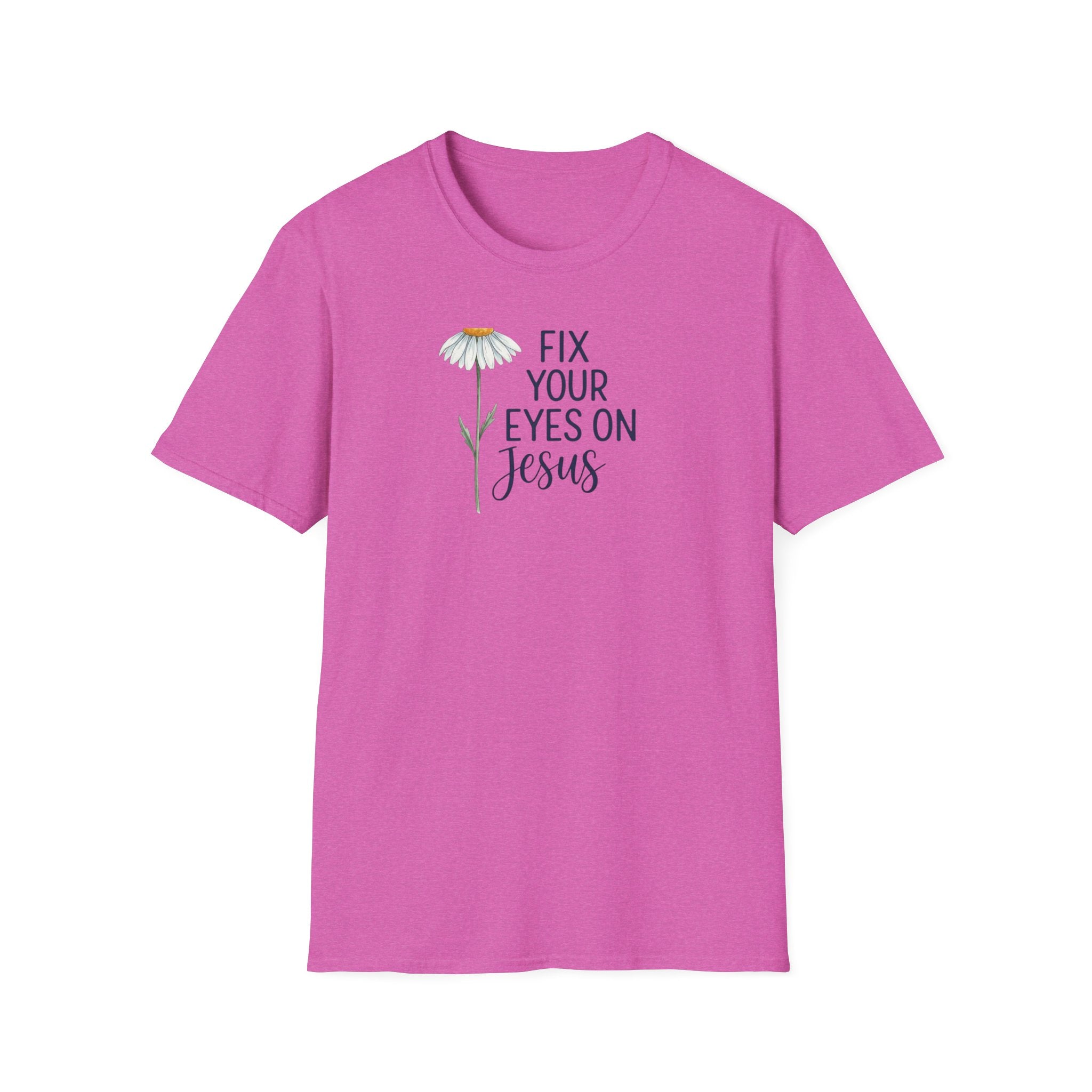 “Fix Your Eyes on Jesus” Daisy Christian Tee