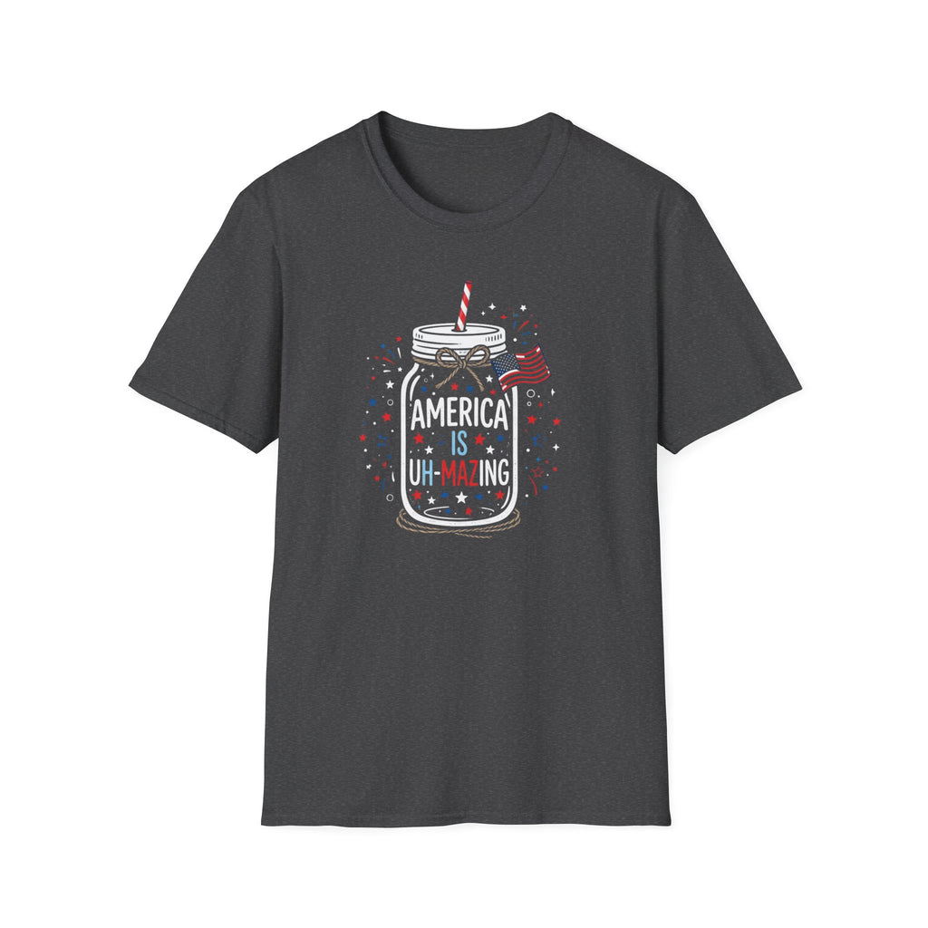 T-Shirt — America Is Uncanning Patriotic Mason Jar Tee (Fourth of July)