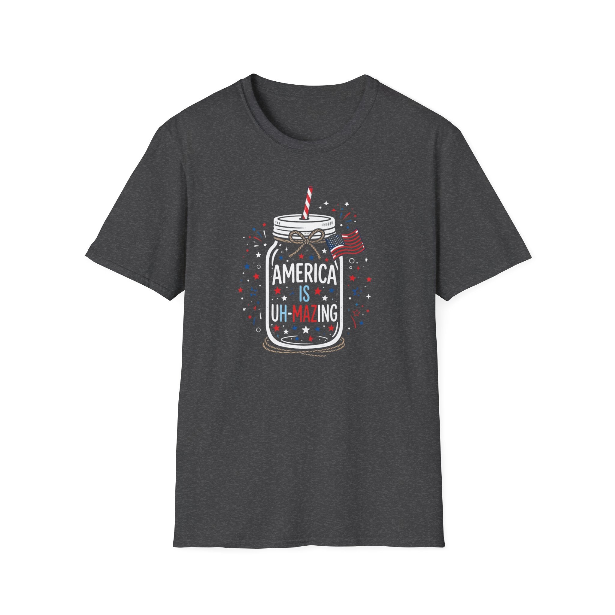 T-Shirt — America Is Uncanning Patriotic Mason Jar Tee (Fourth of July)