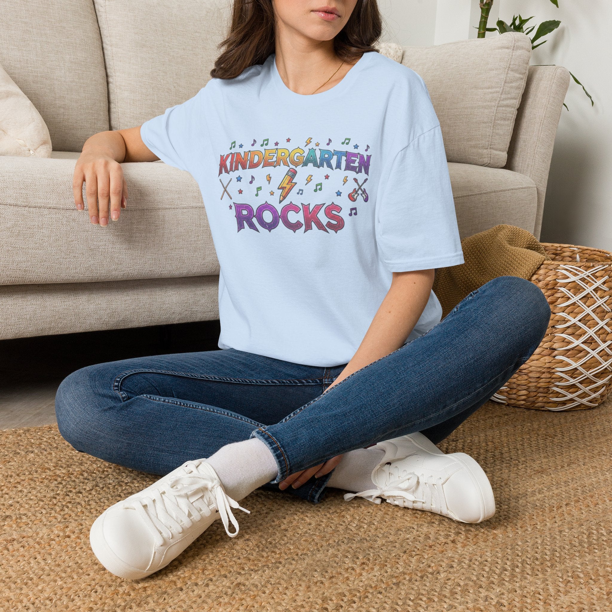 Kindergarten Rocks T-Shirt — Cute Colorful Back-to-School Tee for Teachers & Students