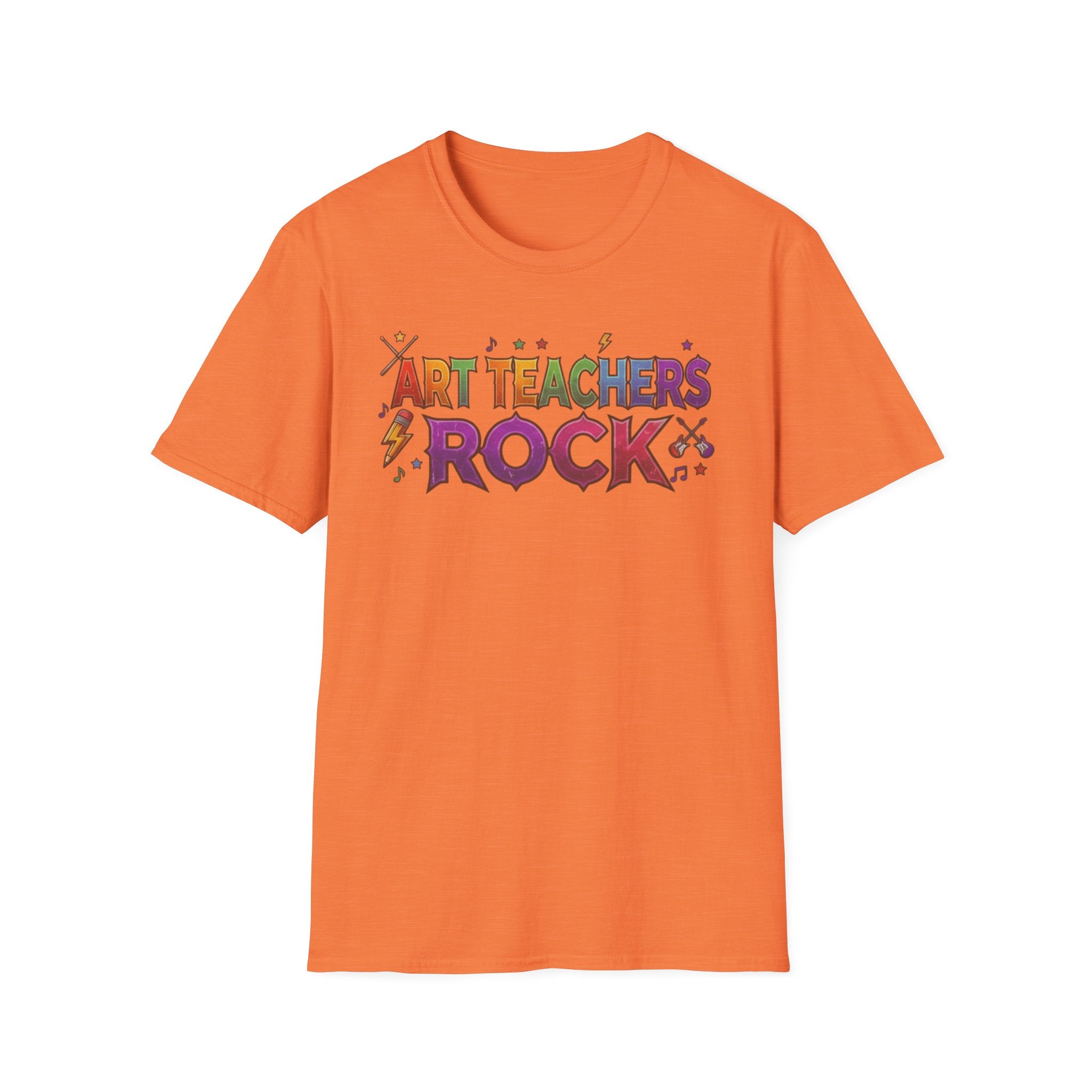 Art Teachers Rock T-Shirt — Colorful Music & Art Teacher Gift
