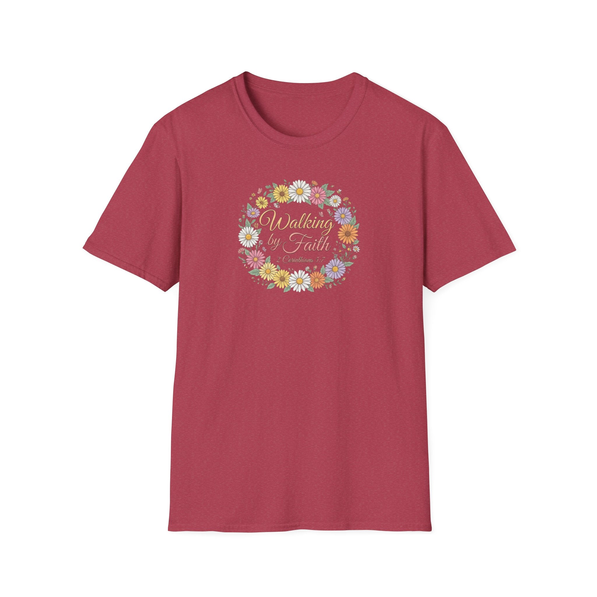 Walking by Faith Floral T-Shirt —