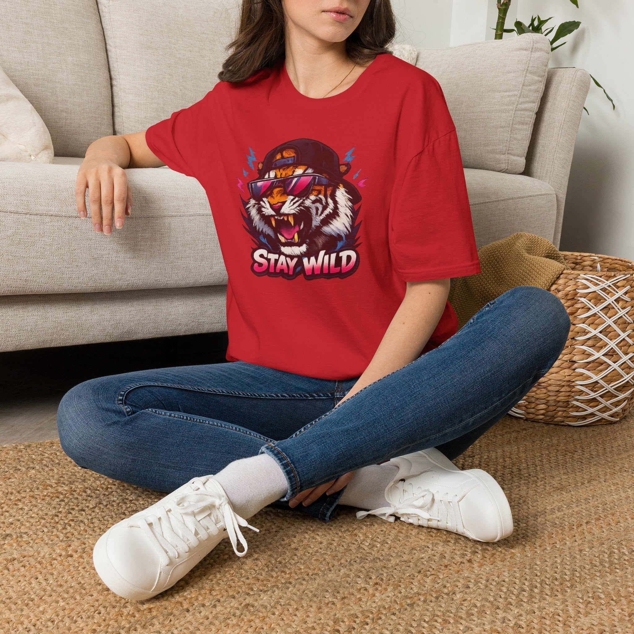 Tiger 'Stay Wild' Graphic T-Shirt