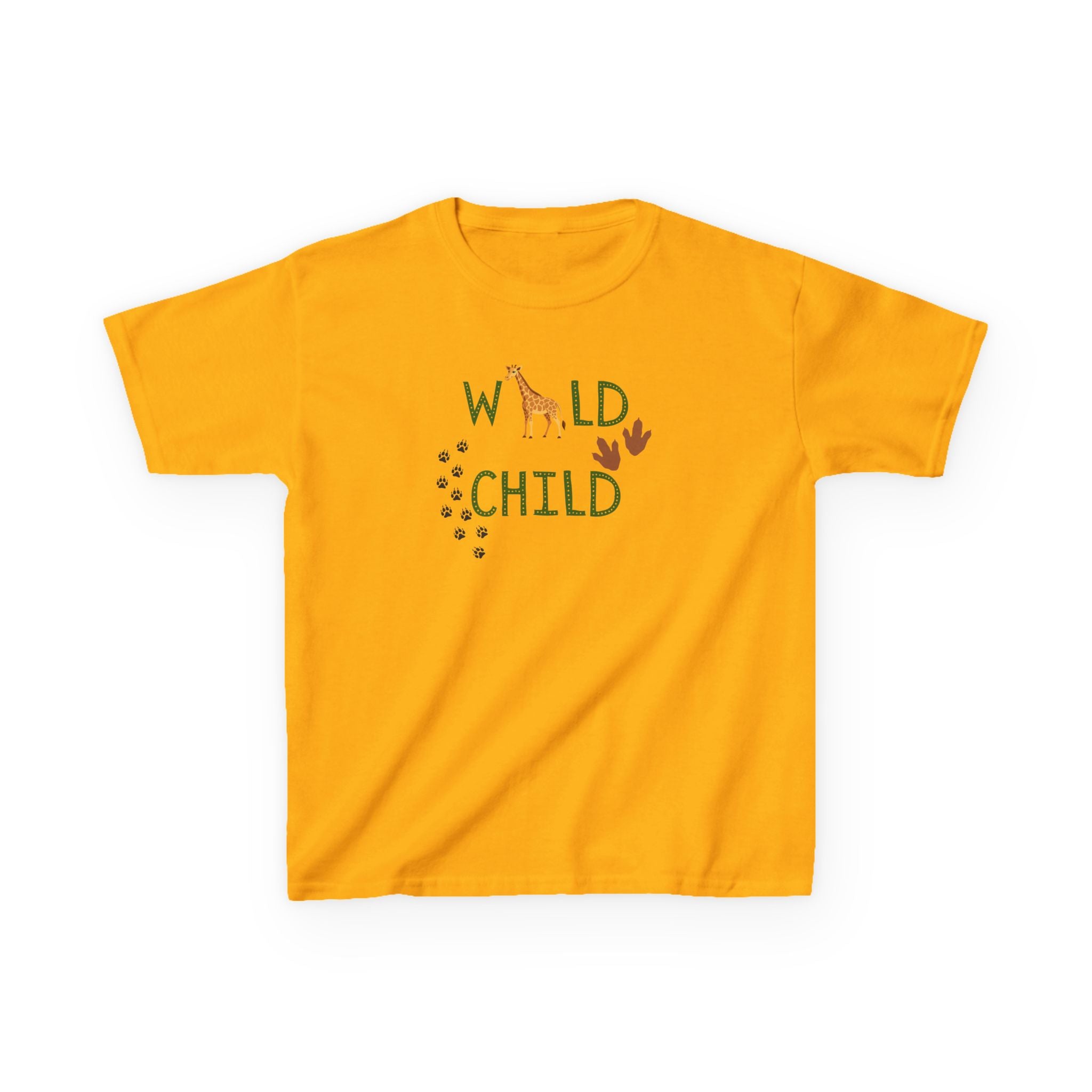 Kids Tee - "Wild Child" Safari Giraffe Graphic