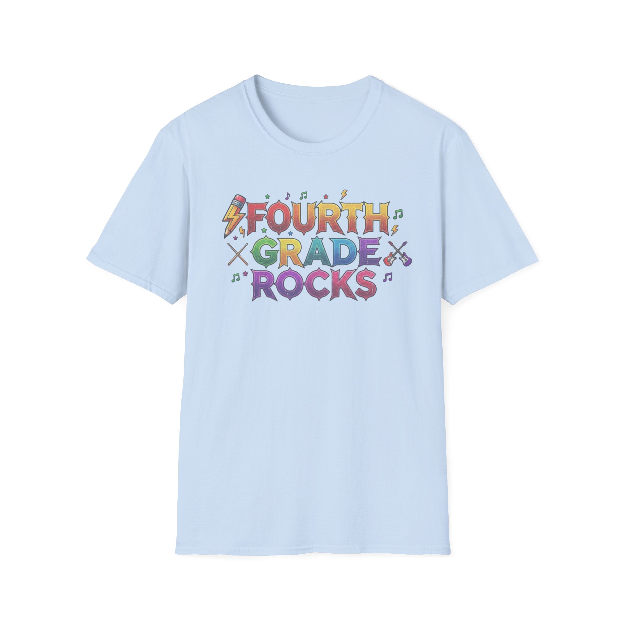 Fourth Grade Rocks T-Shirt — Colorful Teacher/Student Appreciation Tee
