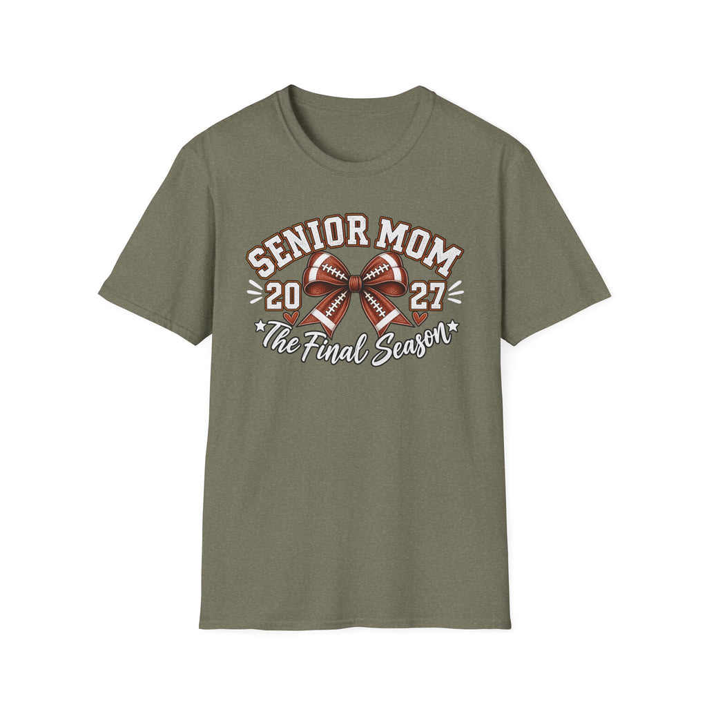 Senior Mom 2027 Football Tee – The Final Season