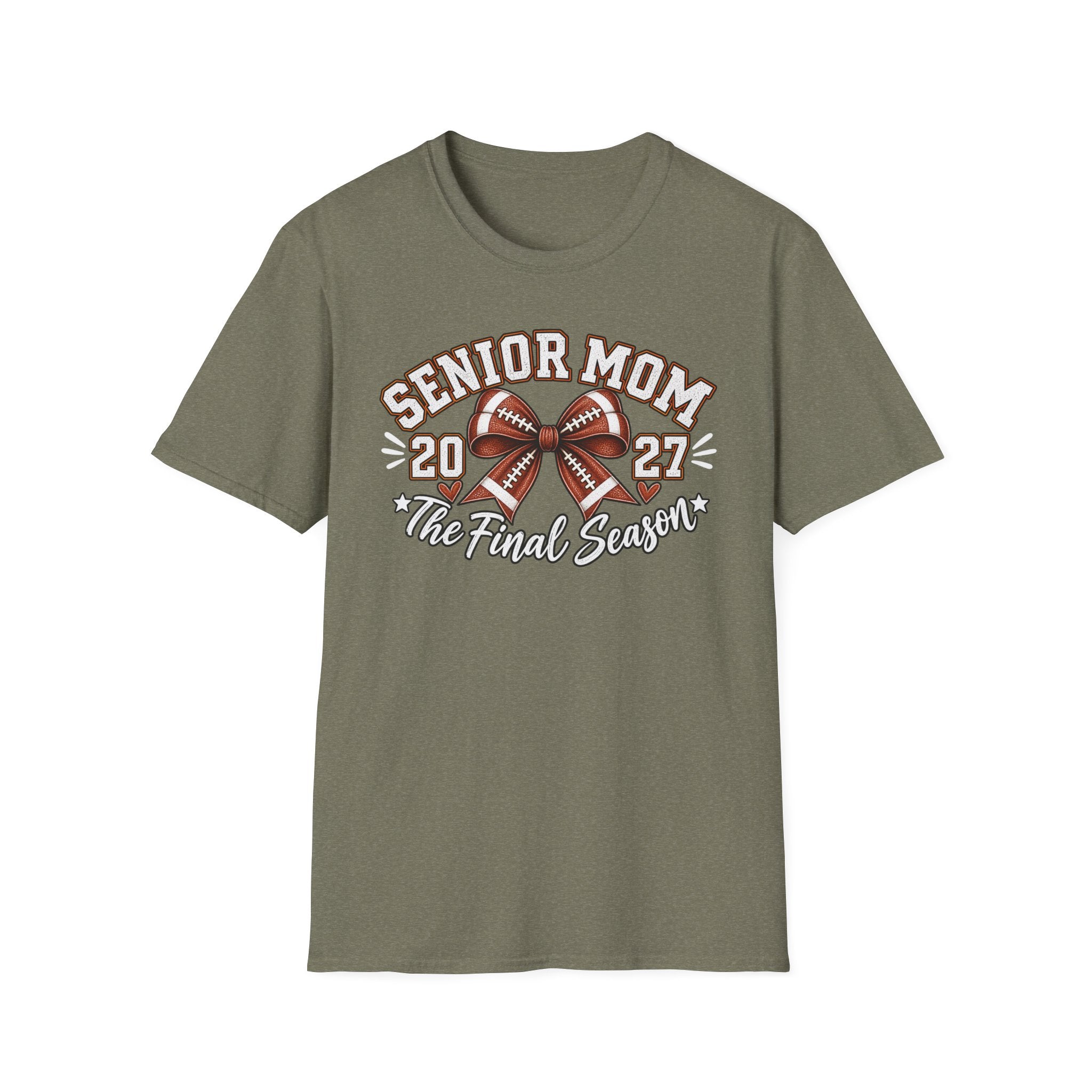 Senior Mom 2027 Football Tee – The Final Season