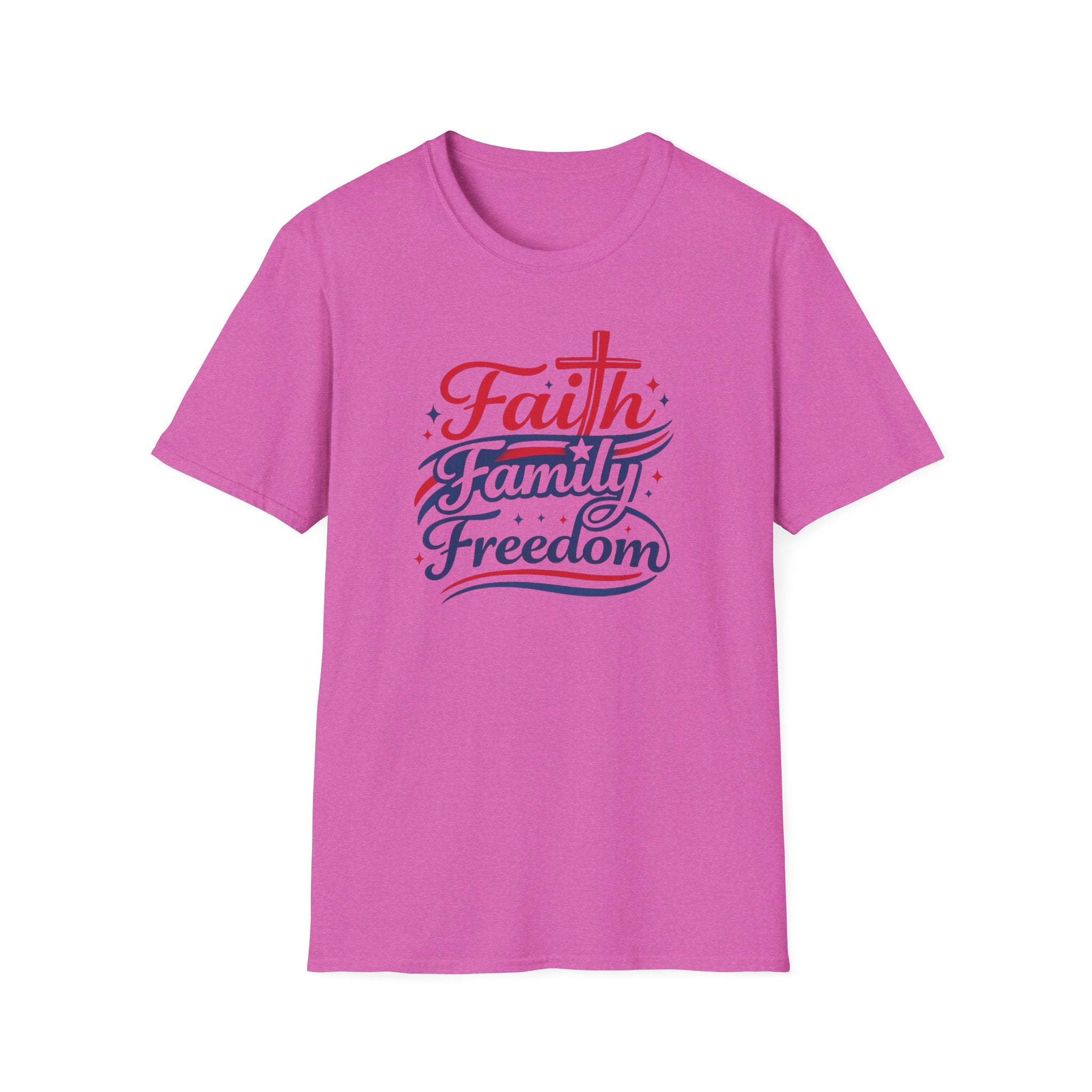 Faith Family Freedom T-Shirt — Patriotic Christian Tee