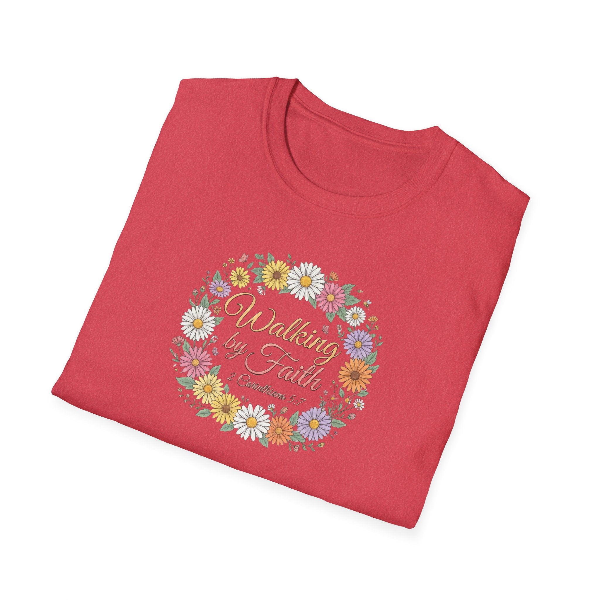 Walking by Faith Floral T-Shirt —