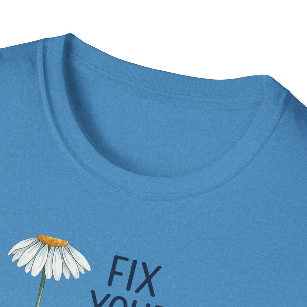 “Fix Your Eyes on Jesus” Daisy Christian Tee