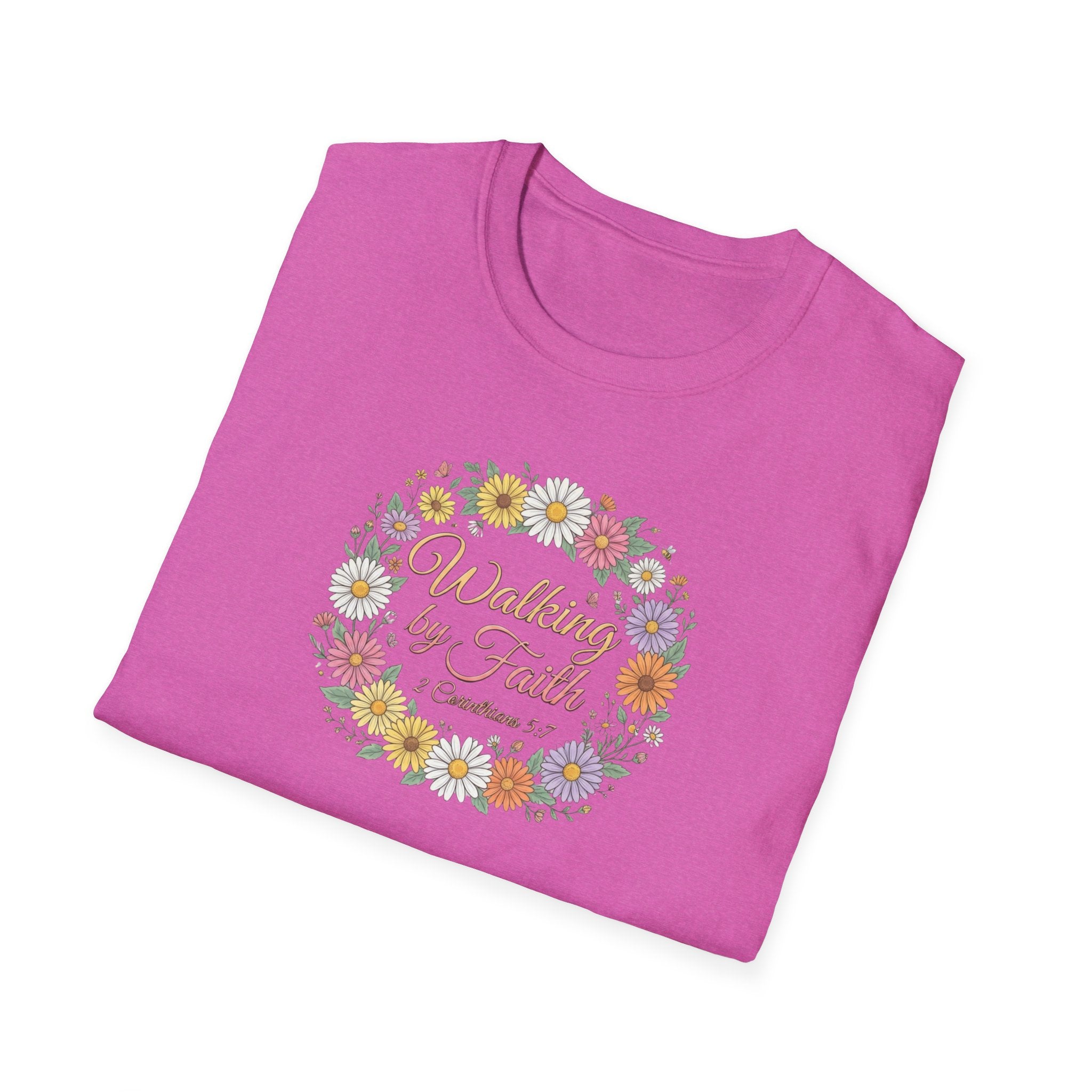 Walking by Faith Floral T-Shirt —