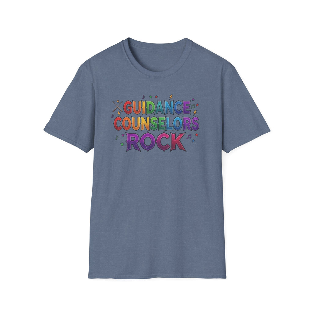 Guidance Counselors Rock T-Shirt — Colorful Retro School Counselor Appreciation Tee
