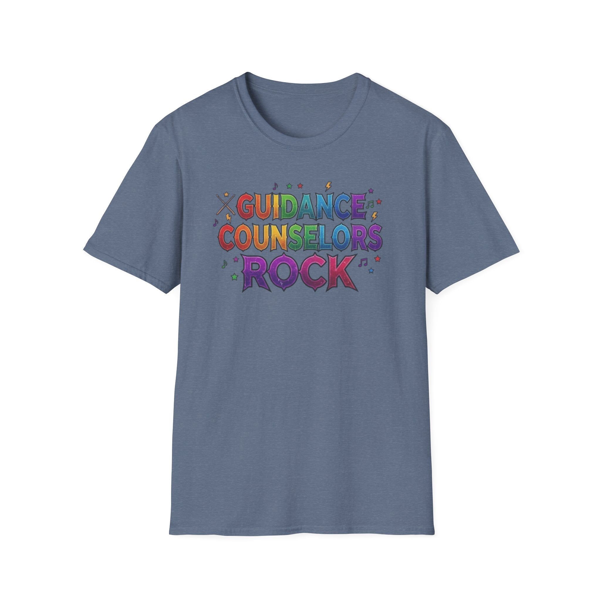 Guidance Counselors Rock T-Shirt — Colorful Retro School Counselor Appreciation Tee