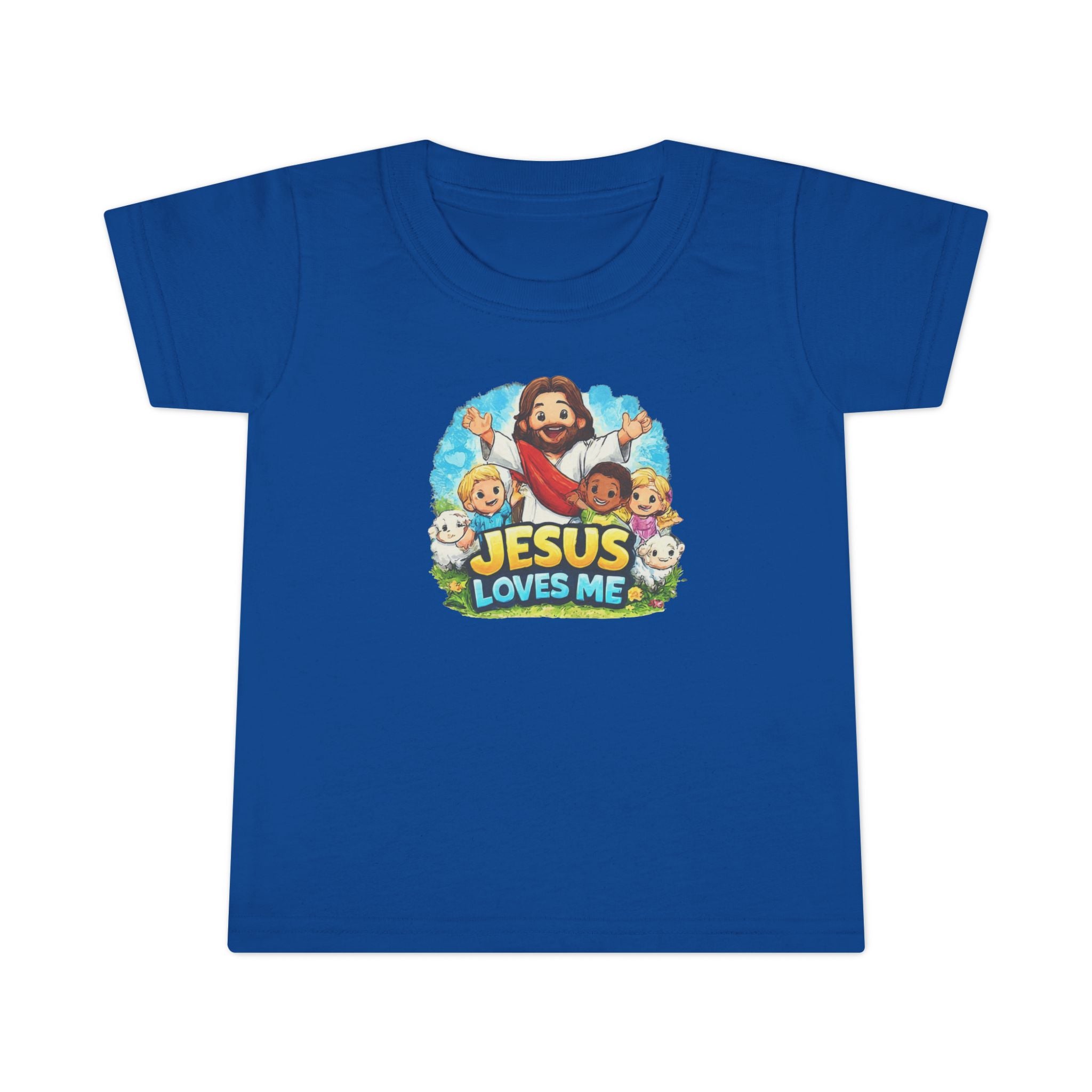 Toddler T-Shirt - "Jesus Loves Me" Cute Christian Kids Tee