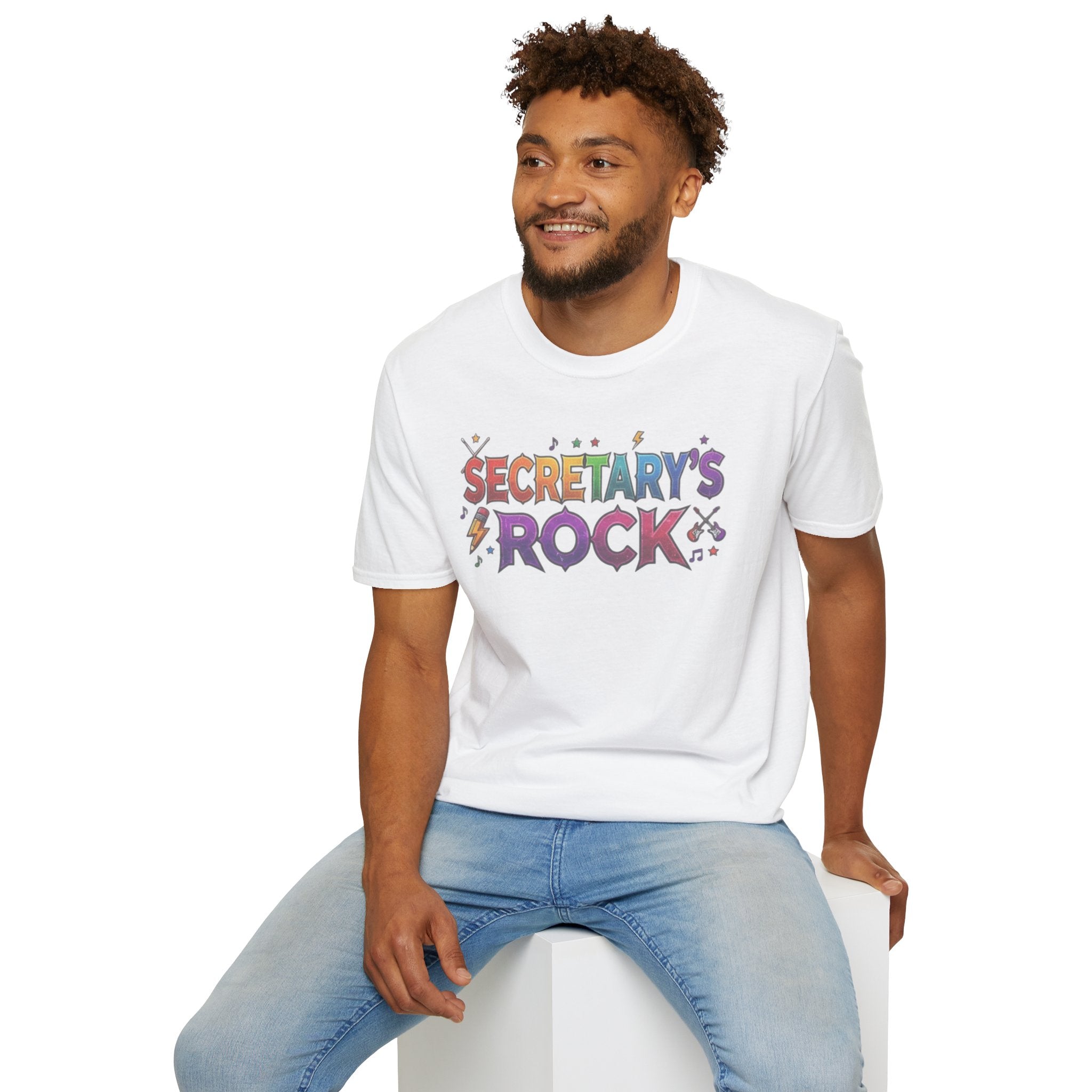 Secretary's Rock T-Shirt — Fun Colorful Office Appreciation Tee