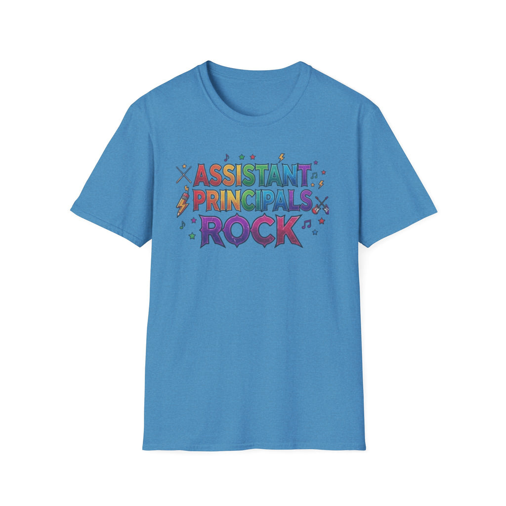 Assistant Principals Rock T-Shirt — Colorful Retro School Leader Appreciation Tee