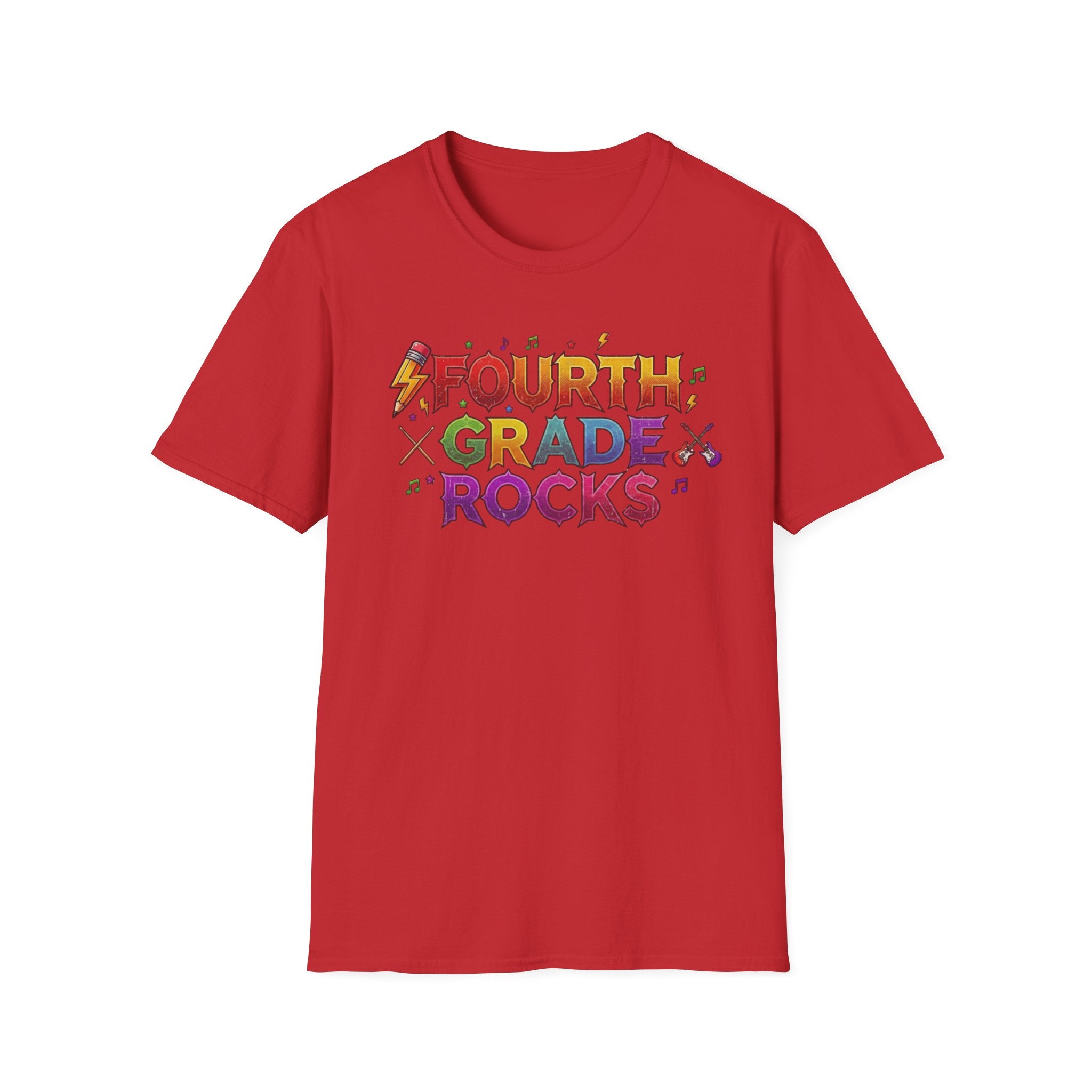 Fourth Grade Rocks T-Shirt — Colorful Teacher/Student Appreciation Tee