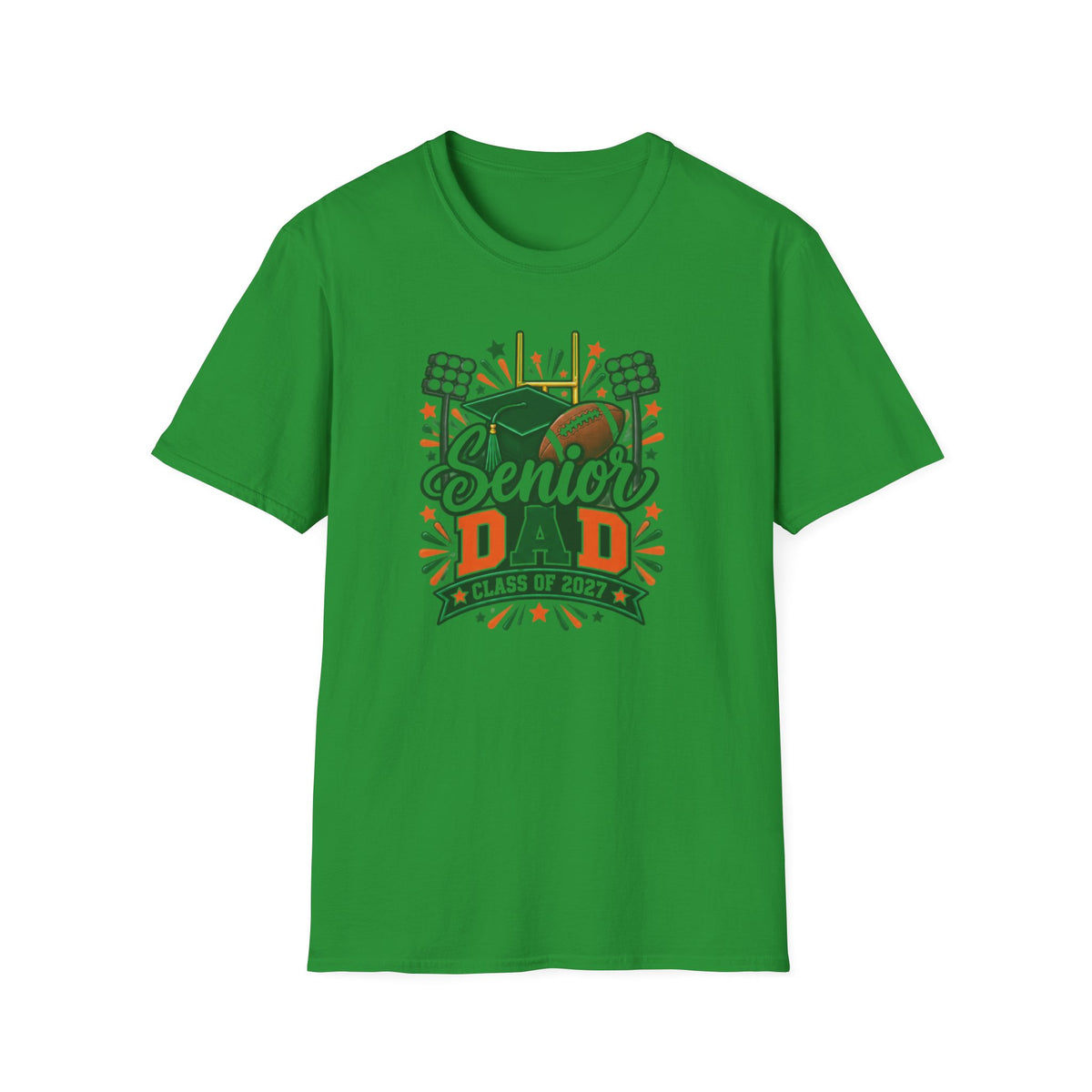 Senior Dad T-Shirt — Class of 2027 Football & Graduation Celebration Tee