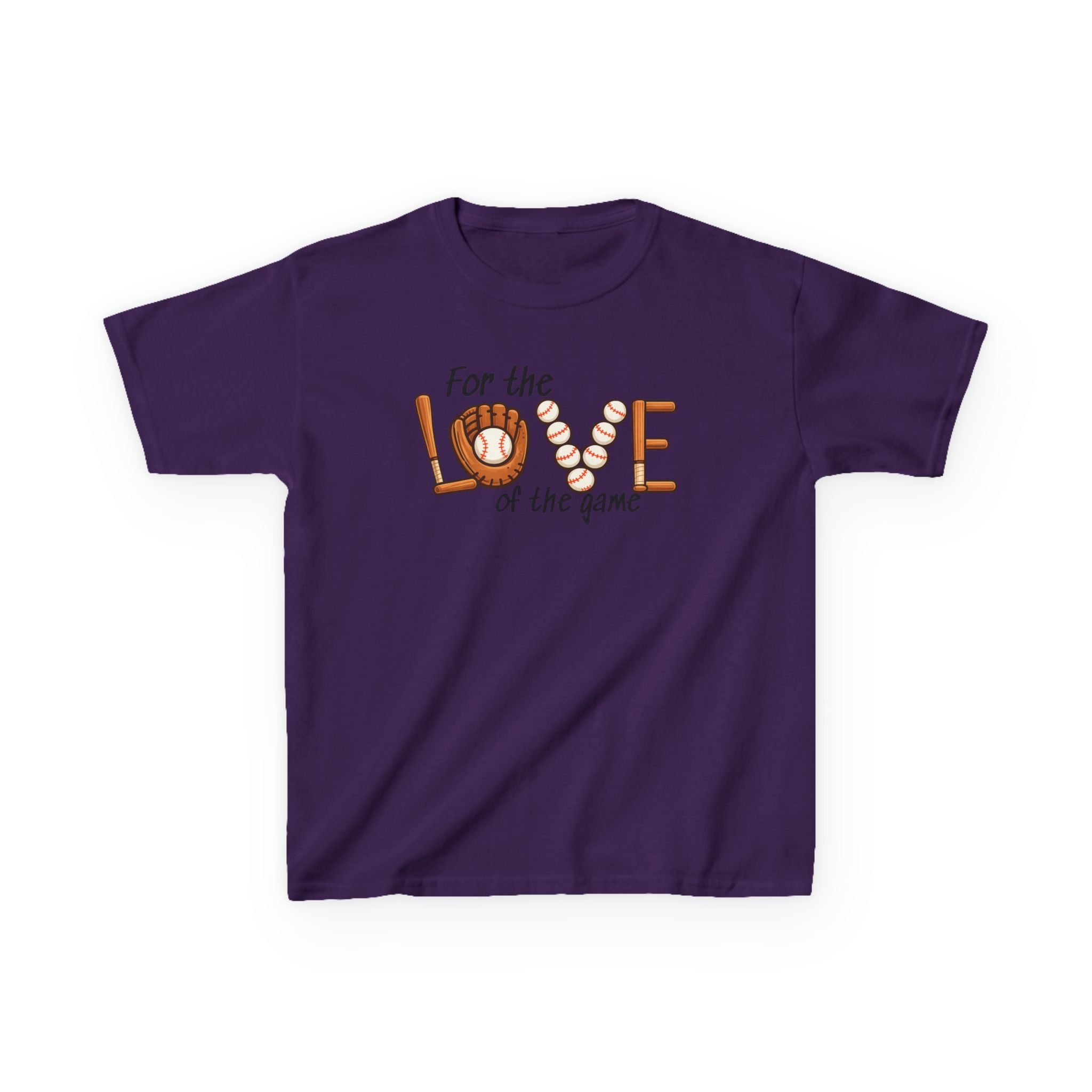 Kids Baseball Tee – "For the Love of the Game" Youth T-Shirt