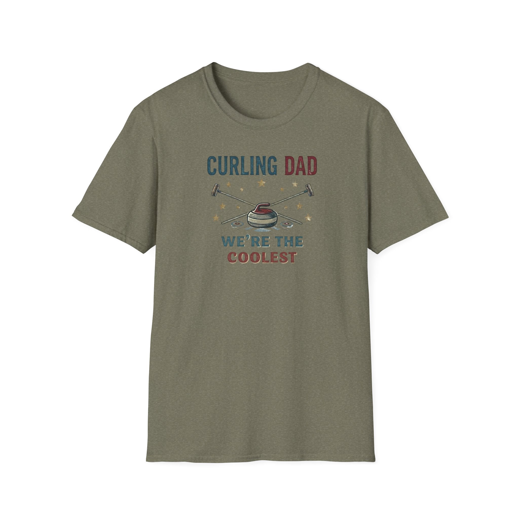 Curling Dad T-Shirt — "We're the Coolest" Retro Curling Family Tee