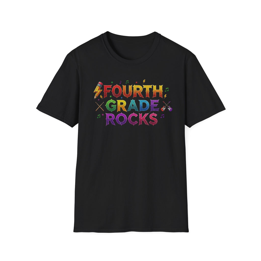 Fourth Grade Rocks T-Shirt — Colorful Teacher/Student Appreciation Tee