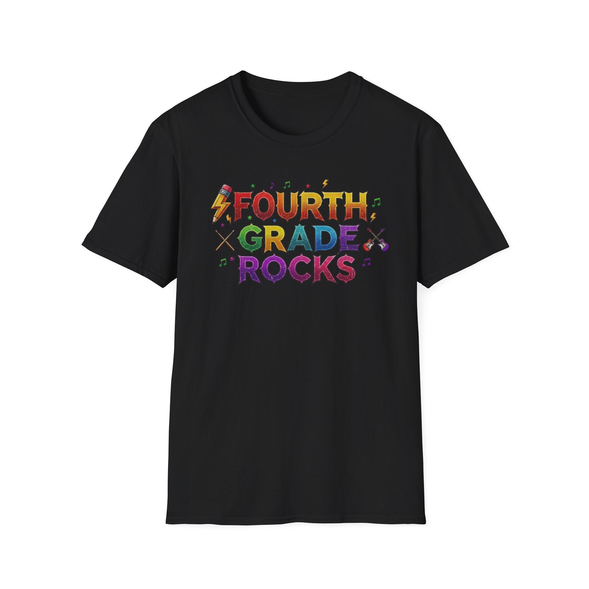 Fourth Grade Rocks T-Shirt — Colorful Teacher/Student Appreciation Tee
