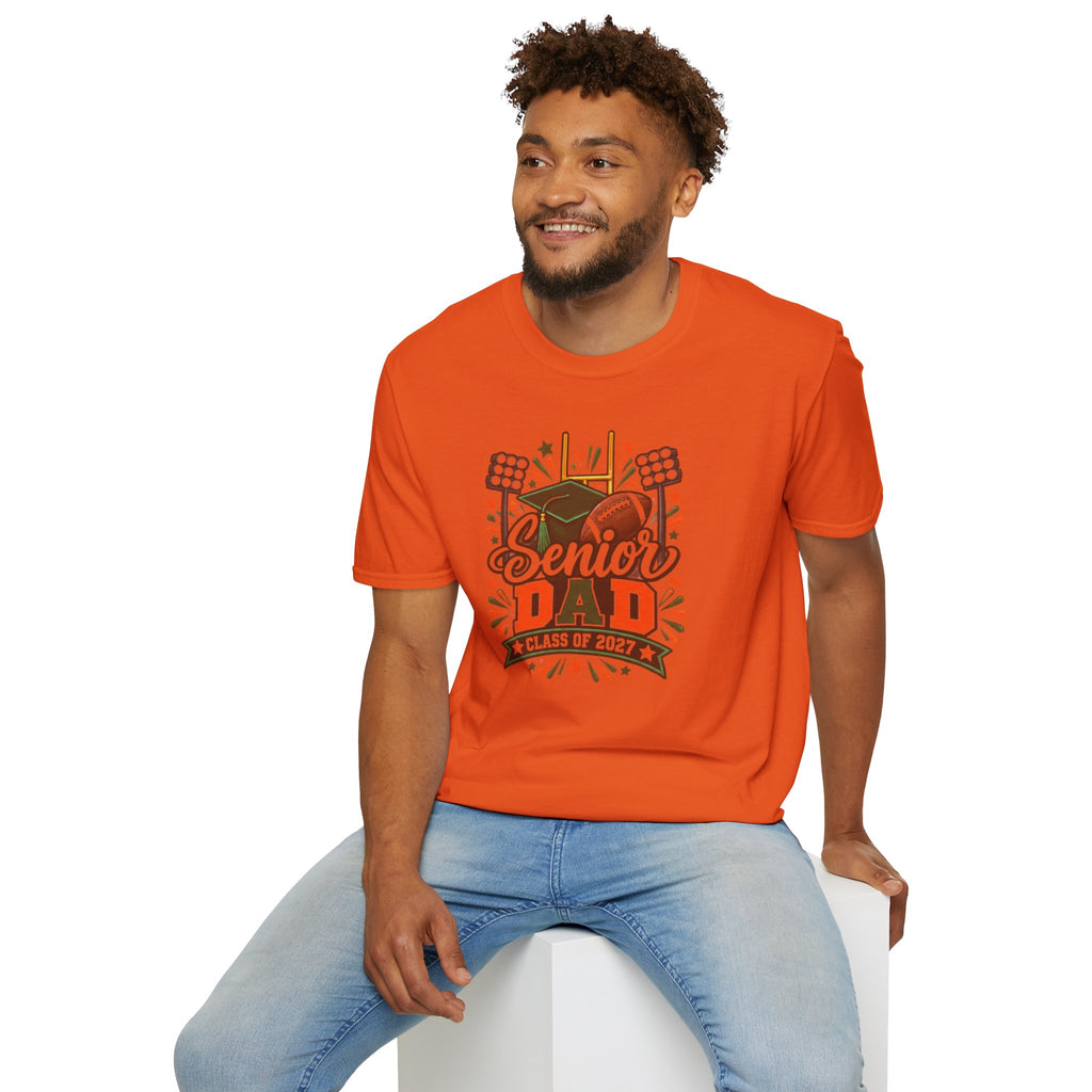 Senior Dad T-Shirt — Class of 2027 Football & Graduation Celebration Tee