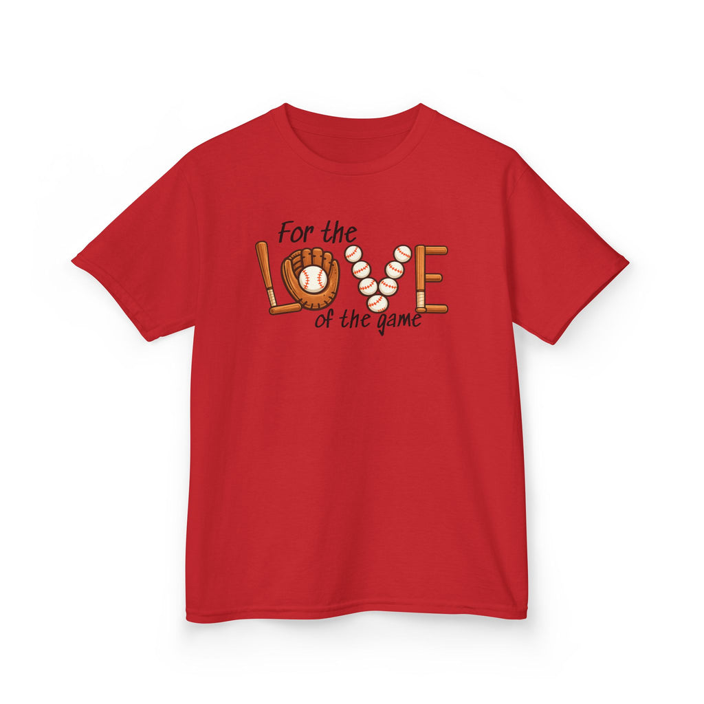 Kids Baseball Tee – "For the Love of the Game" Youth T-Shirt