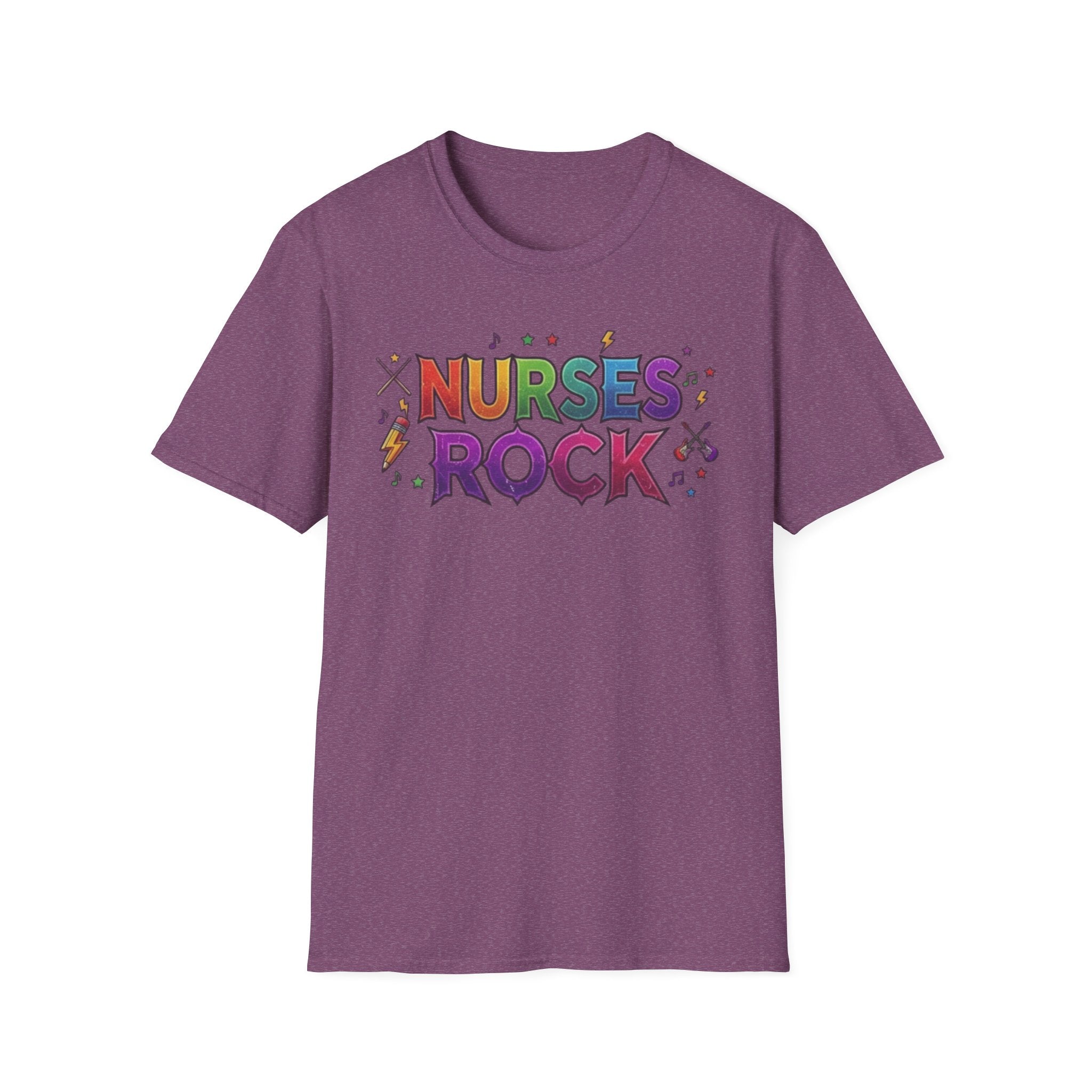 Nurses Rock T-Shirt — Colorful Retro Graphic Tee for Nurses