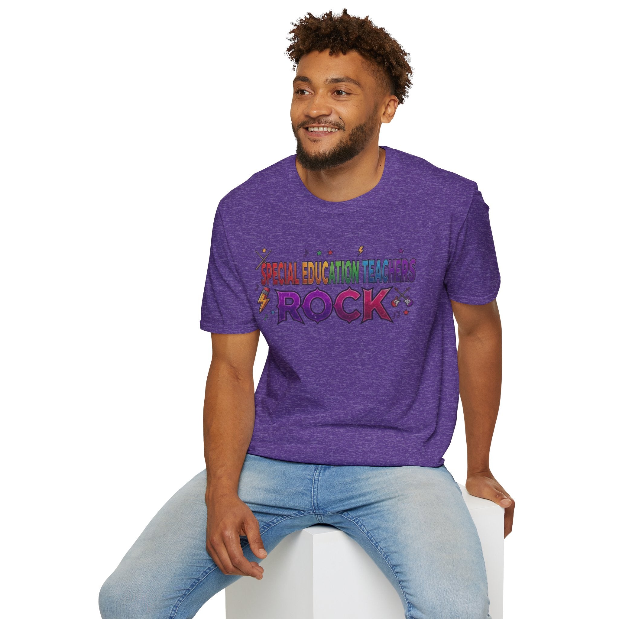 Special Education Teachers Rock T-Shirt — Colorful Teacher Appreciation Tee
