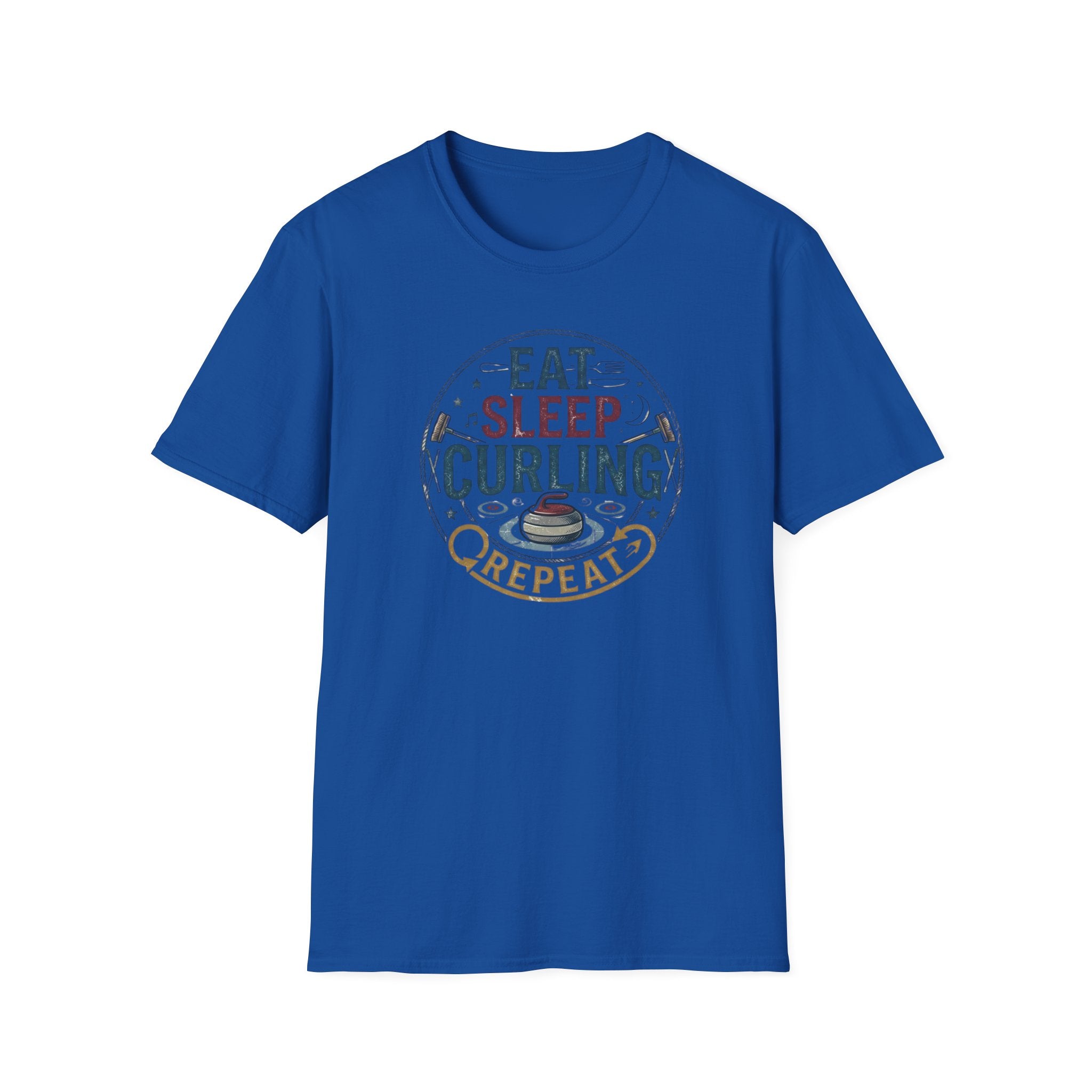 Eat Sleep Curling T-Shirt — Funny Curling Shirt for Players & Fans